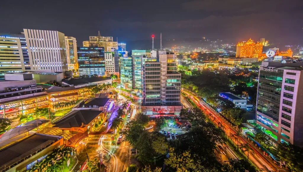 Cebu Travel Guide long-exposure photo of urban city with lights