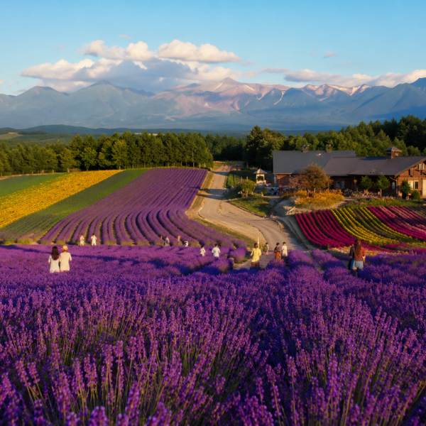 Hokkaido Travel Guide Lavender fields and mountain views