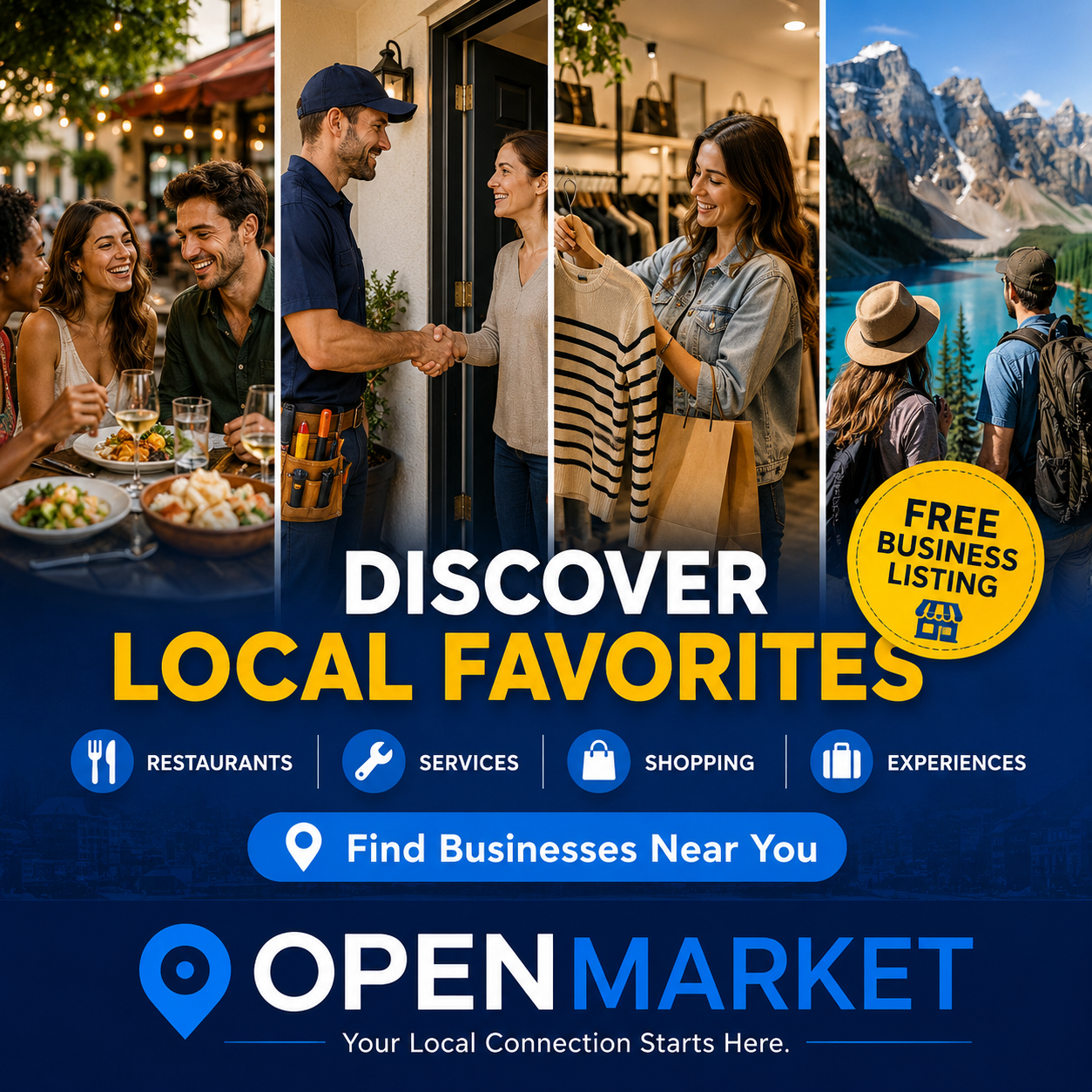 List your business on Open Market and get discovered by local customers