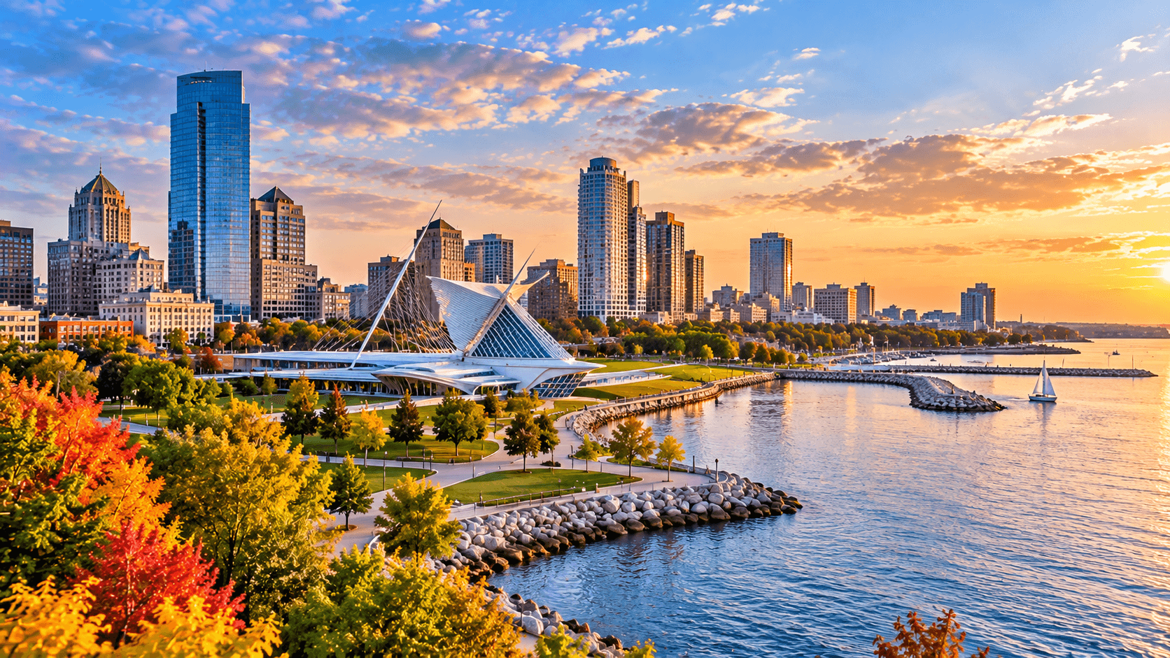 Wisconsin: Great Lakes, Cities & Roads